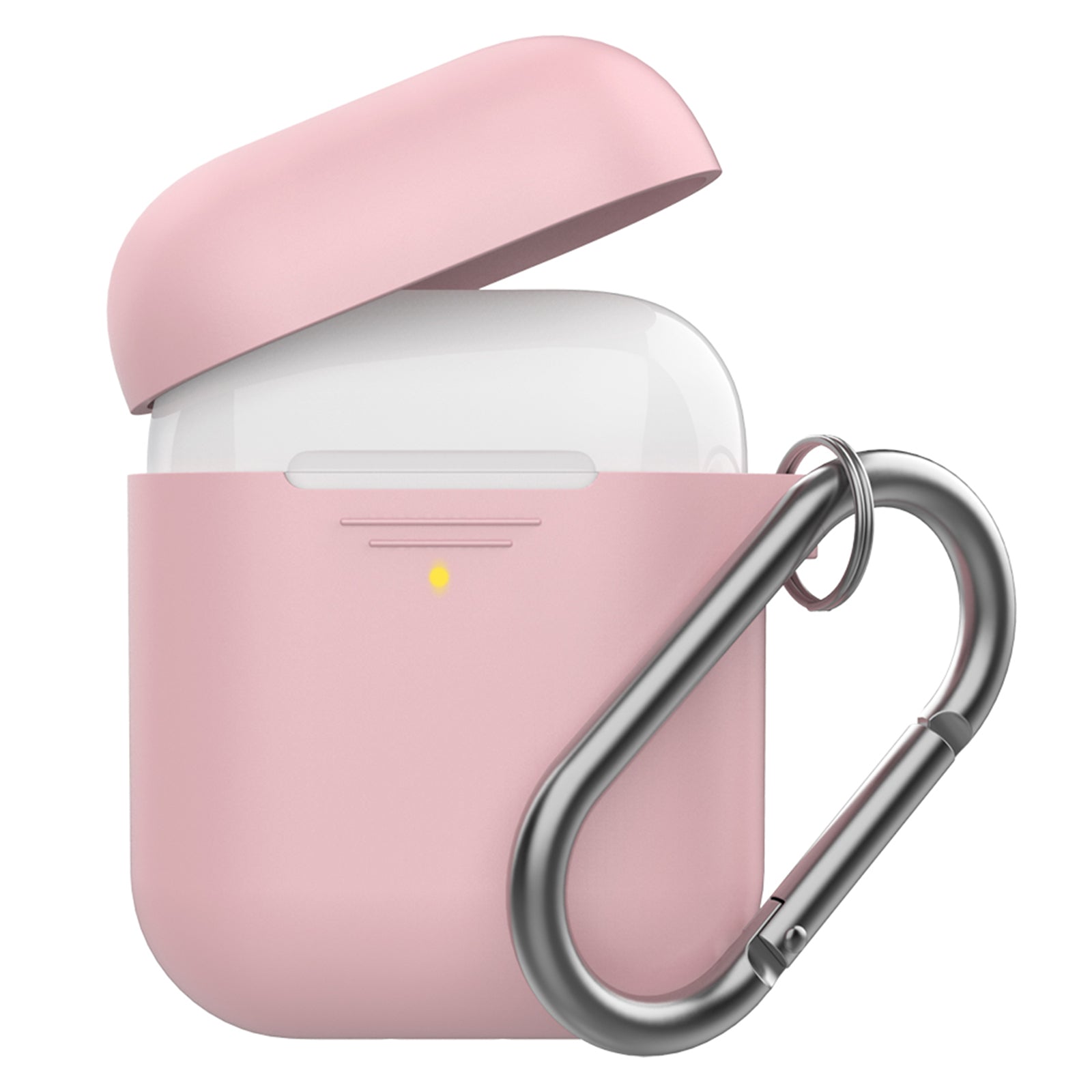 AHASTYLE PT-06-F For AirPods with Charging Case (2016) (2019) AirPods with Wireless Charging Case (2019) Anti-dust Plug Design Splittable Silicone Cover with Hook AHASTYLE PT-06-F For AirPods with Charging Case (2016) (2019) AirPods with Wireless Charging Case (2019) Anti-dust Plug Design Splittable Silicone Cover with Hook